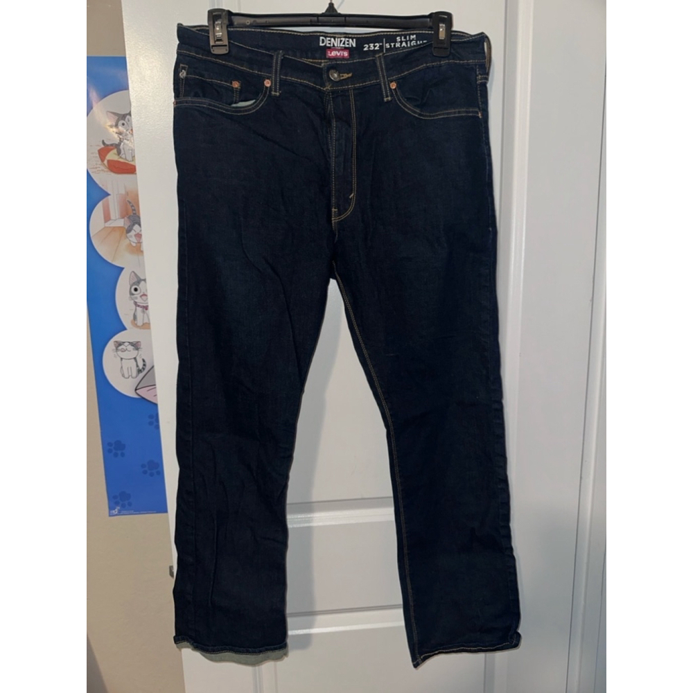 Men's Levi's Denizen Jeans, Dark Blue, 36x30